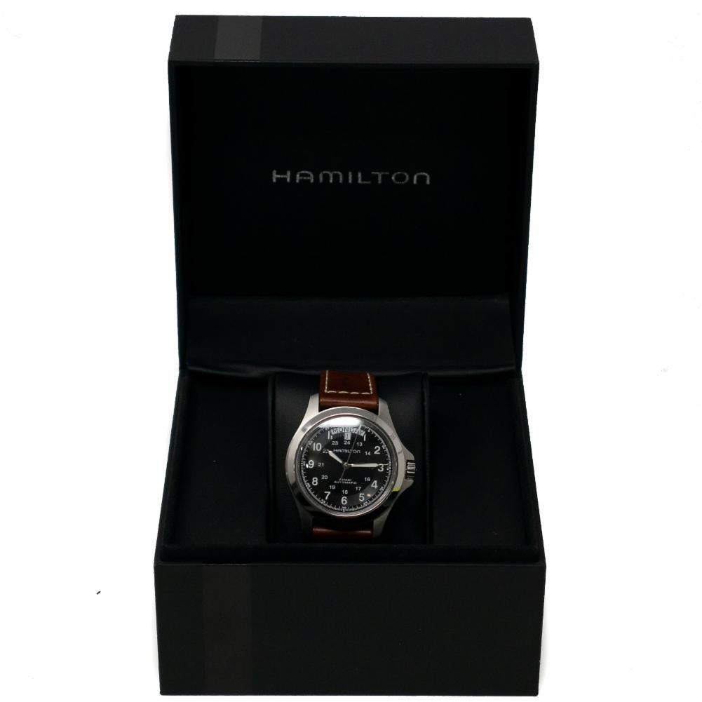 Contemporary Hamilton Khaki Field H64455533, Case, Certified and Warranty