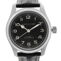 Hamilton Khaki Field Murph Steel Black Dial Mens Automatic Watch H70605731