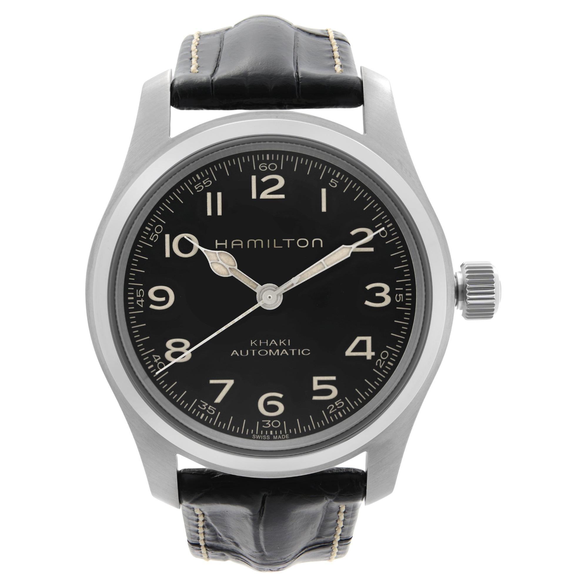 Hamilton Khaki Field Murph Steel Black Dial Mens Automatic Watch H70605731