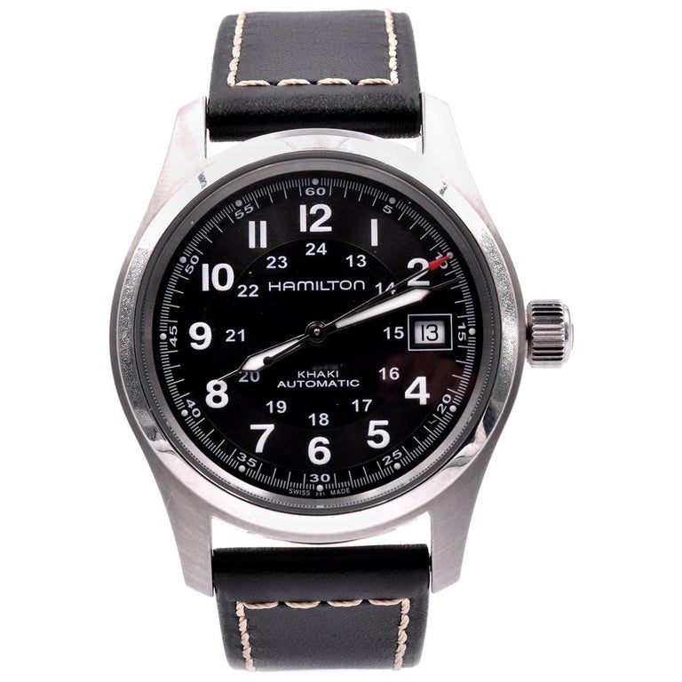 Leather Hamilton H704450 Hamilton Khaki Field Watch H704450 At 