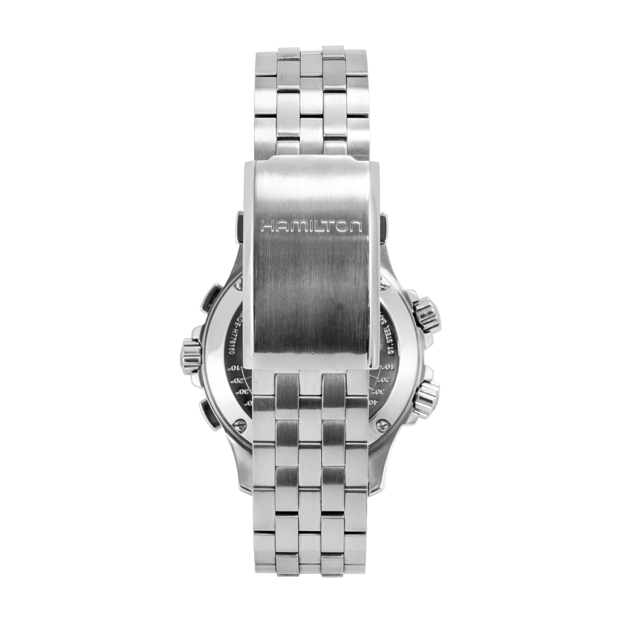 Montre Hamilton X-Wind 44MM H776160 cadran noir arabe automatique en acier en vente 2