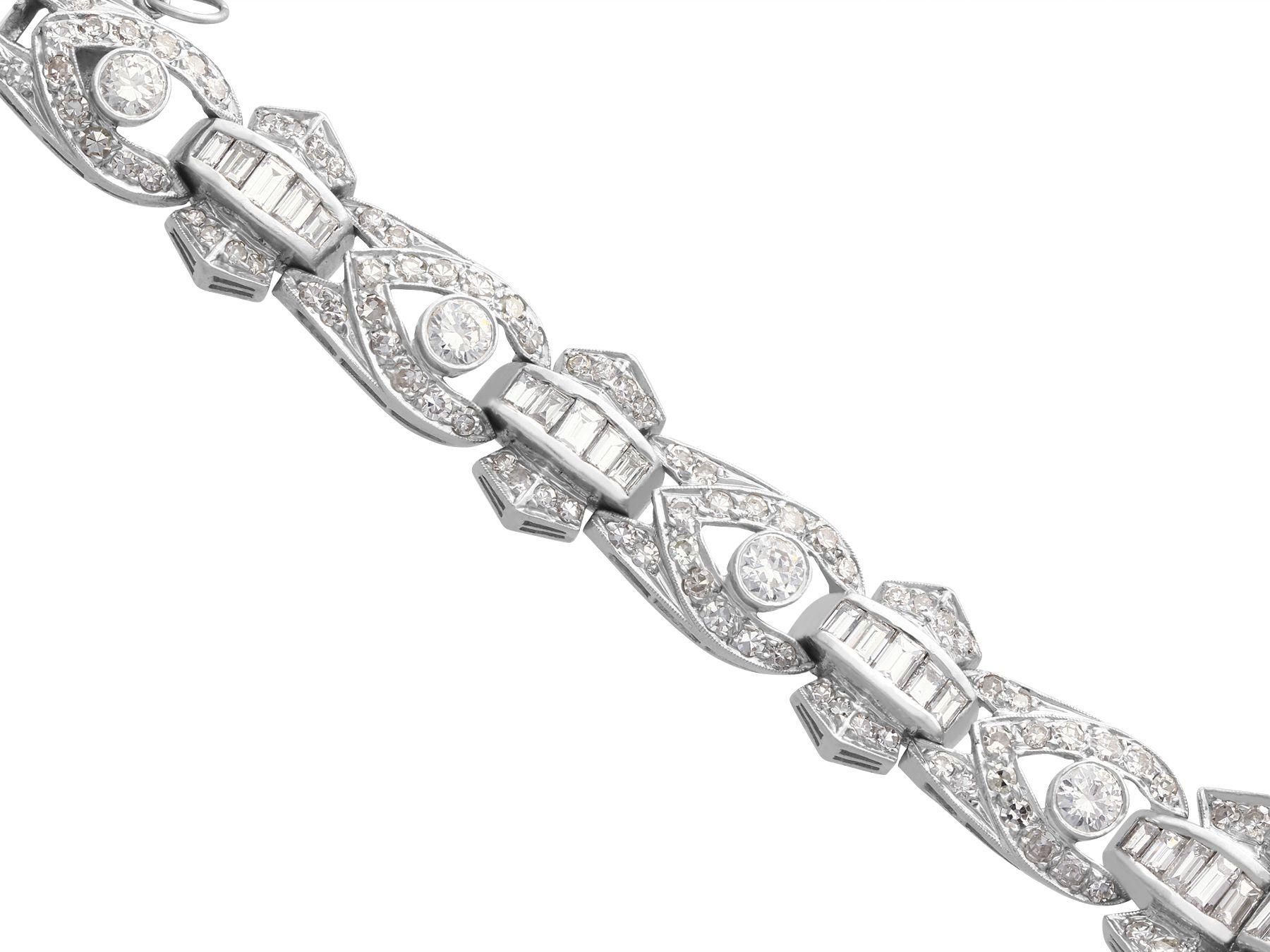 5.32 Carat Diamond Hamilton Platinum Cocktail Watch In Excellent Condition In Jesmond, Newcastle Upon Tyne