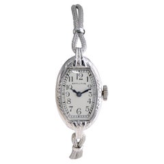 Hamilton Ladies Solid Gold Art Deco Watch with Cord