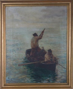Hamilton Macallum (18411896) - 1911 Öl, Sammelndes Seetang, Öl