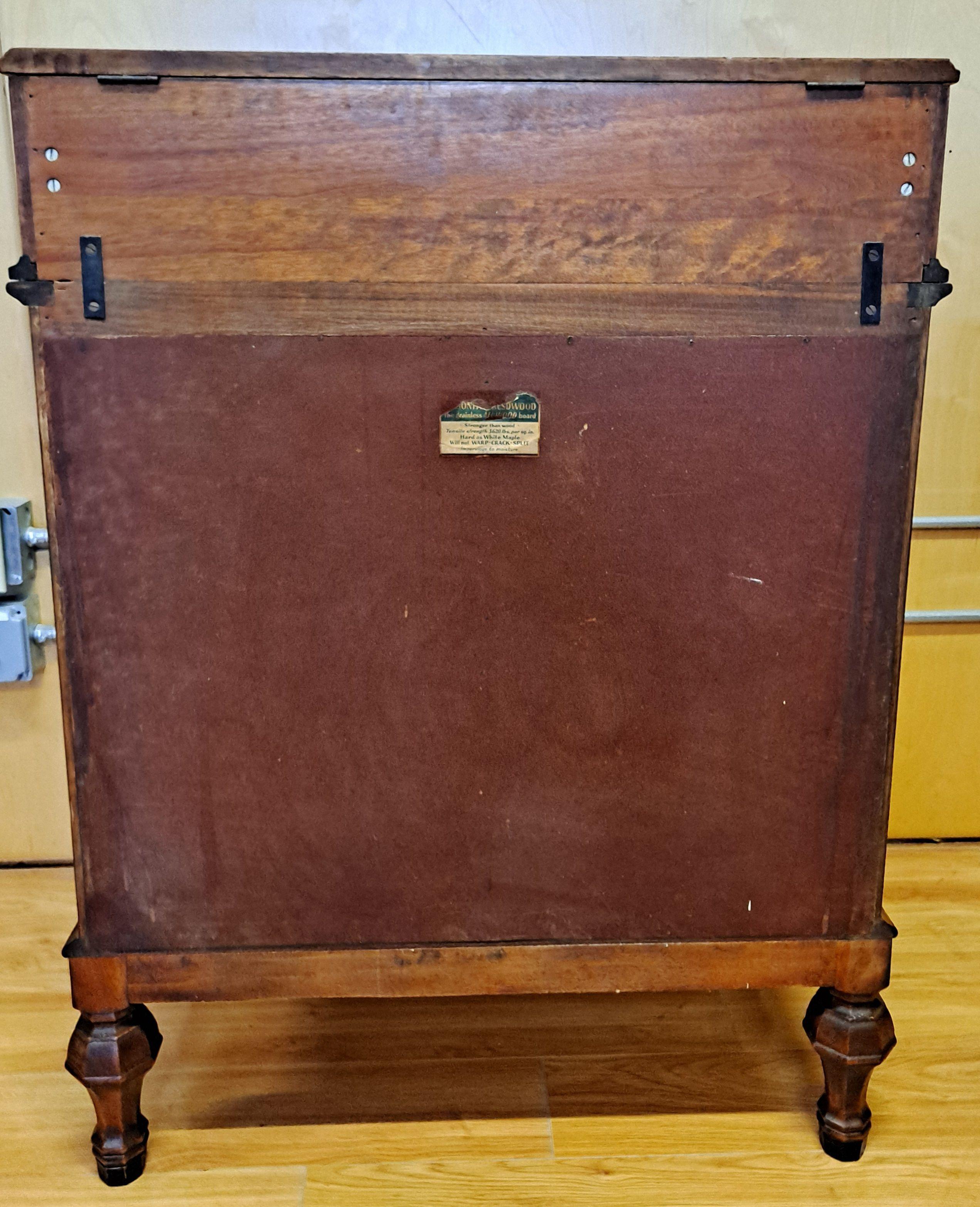 Hamilton MFG CO 1920 Walnut Physician Medical Cabinet 5