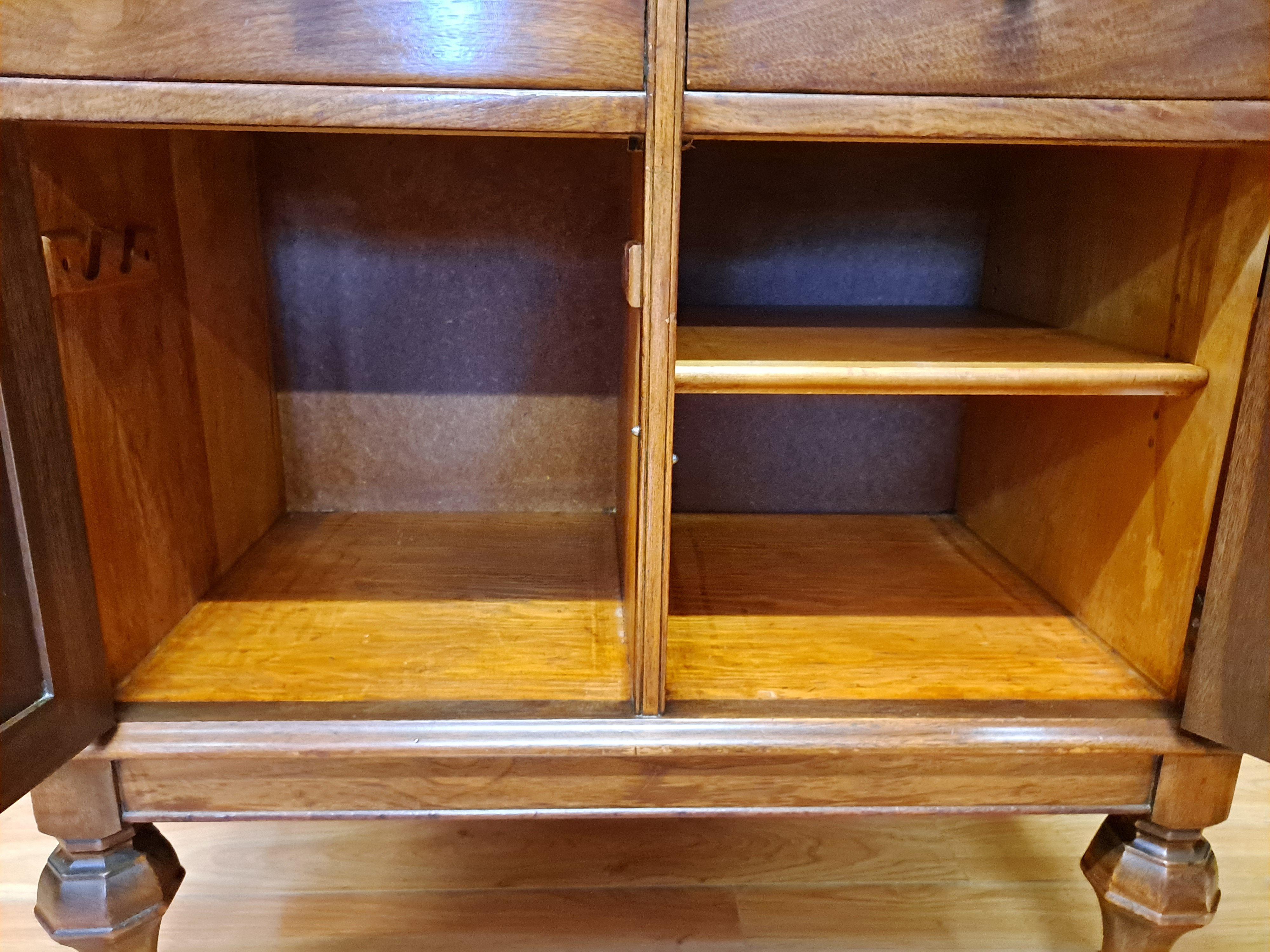 Hamilton MFG CO 1920 Walnut Physician Medical Cabinet 1