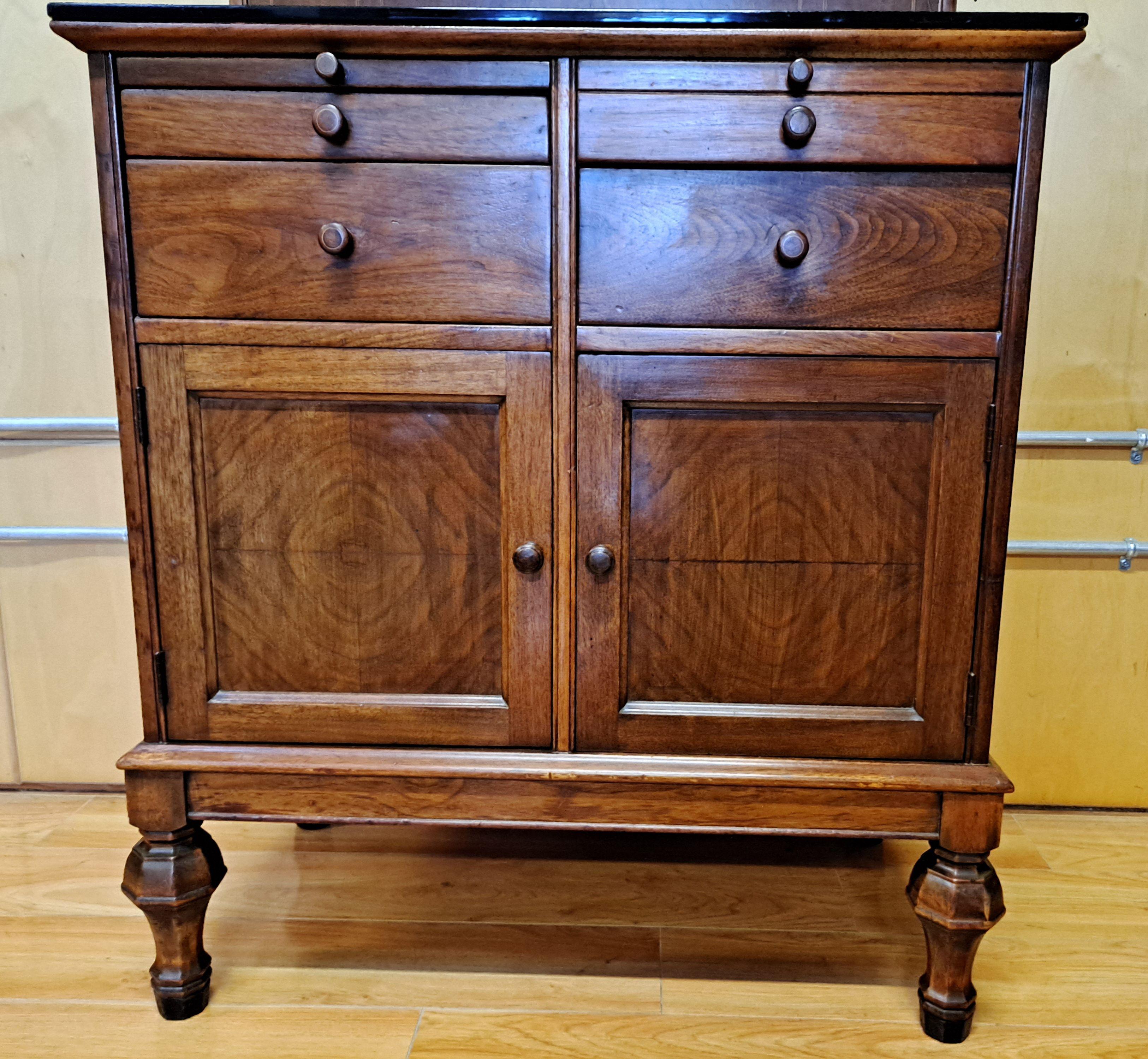 Hamilton MFG CO 1920 Walnut Physician Medical Cabinet 3