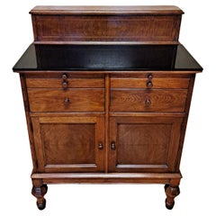Hamilton MFG CO 1920 Walnut Physician Medical Cabinet