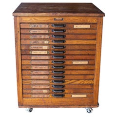 Hamilton Mfg. Printer's Cabinet