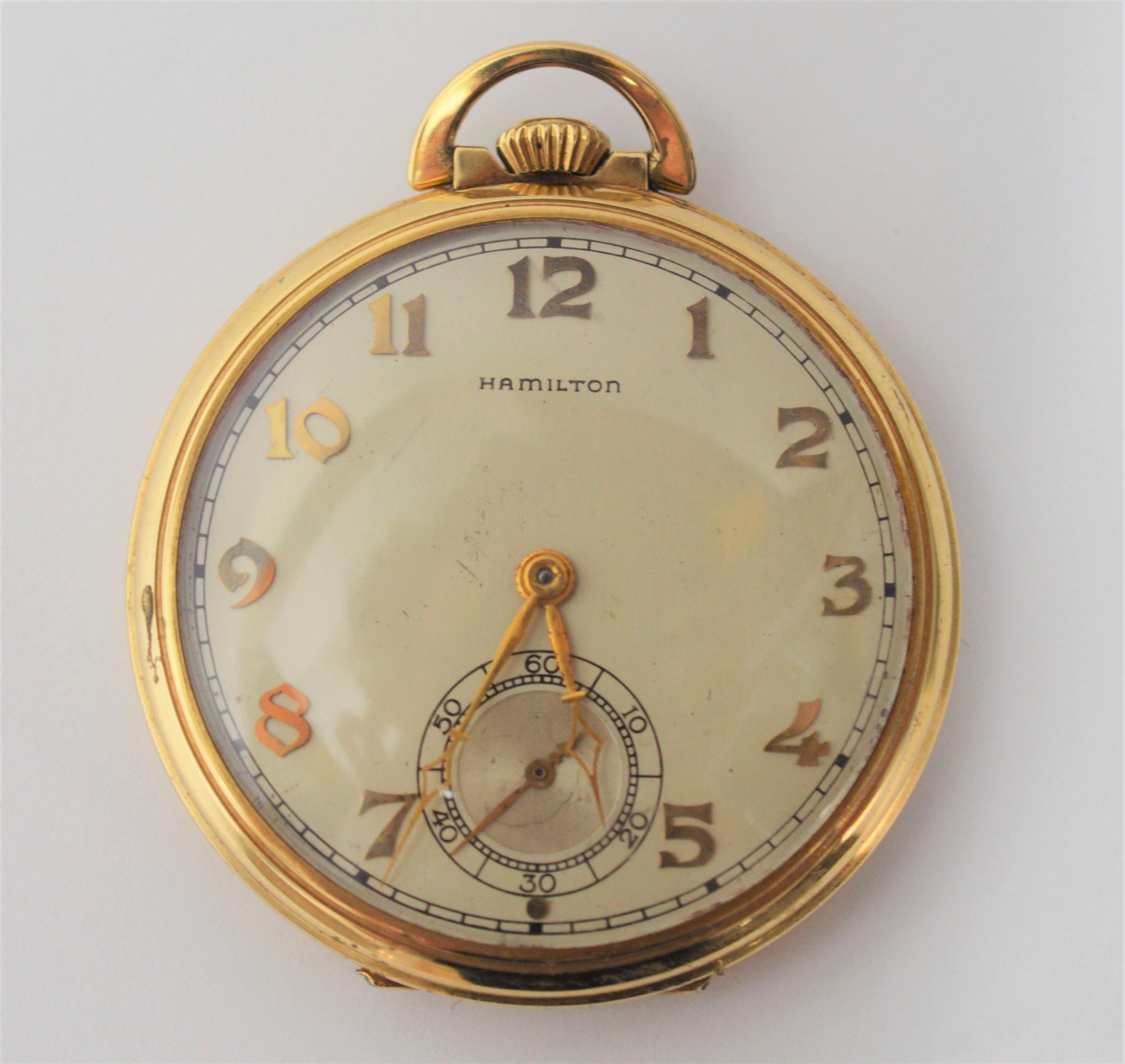 hamilton pocket watch vintage