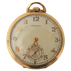 Hamilton Model 917 Orologio da tasca d'epoca con fondello circa 1939