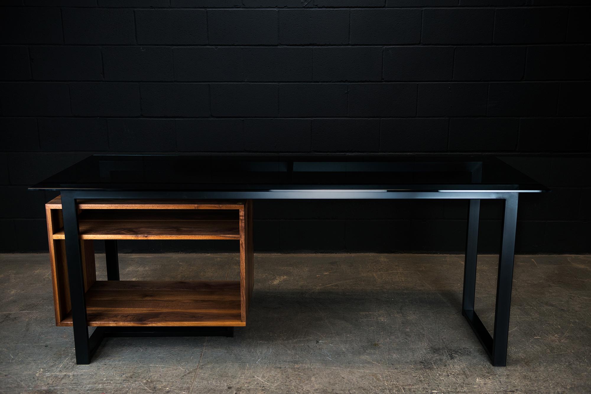 modern black desk