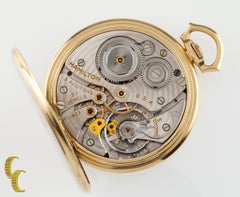 Hamilton Open Face 14 Karat Gold Antique Pocket Watch Gr 923 10S 23 Jewel