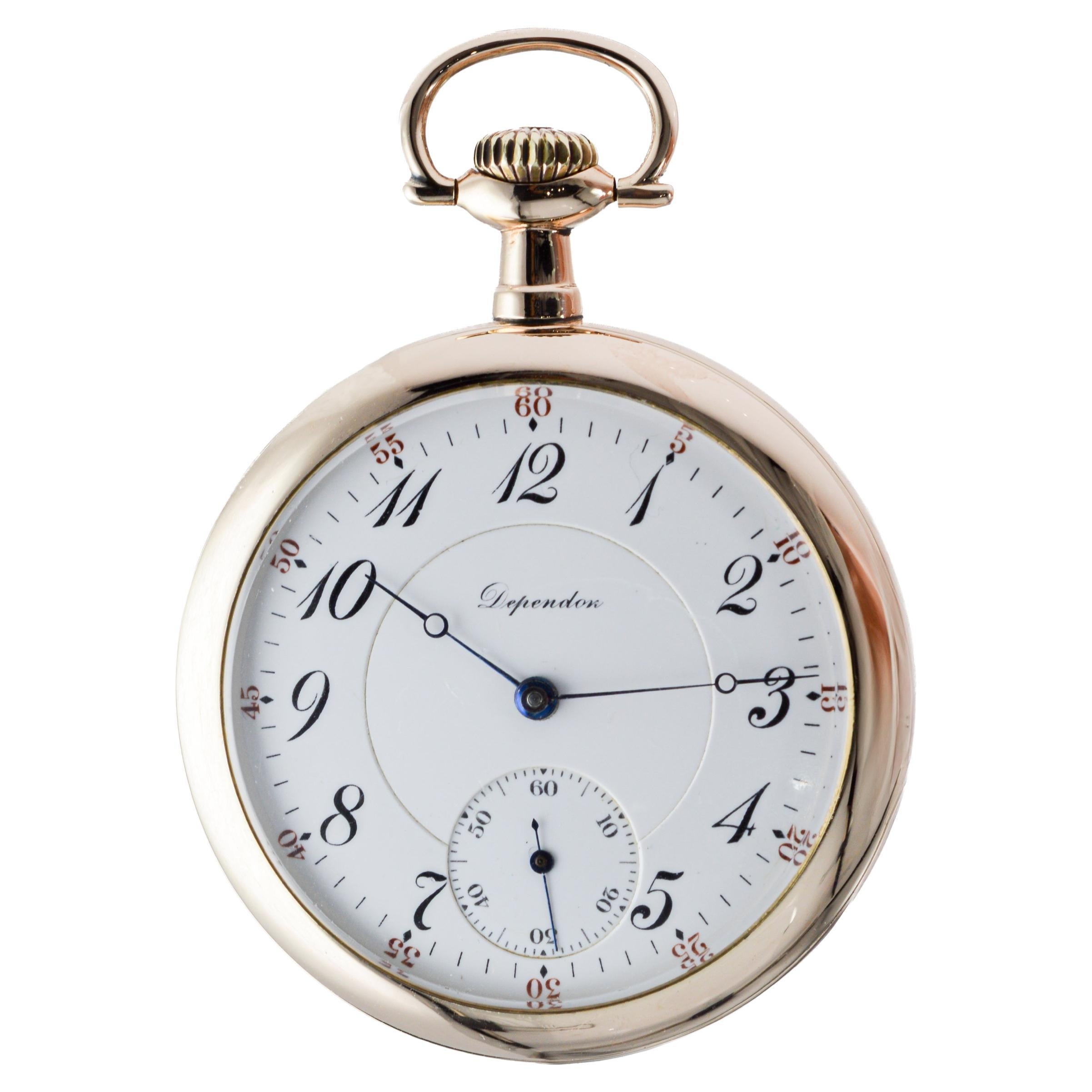 Hamilton Open Faced Pocket Watch for the Chicago house of J.V. Falwell from 1923 1