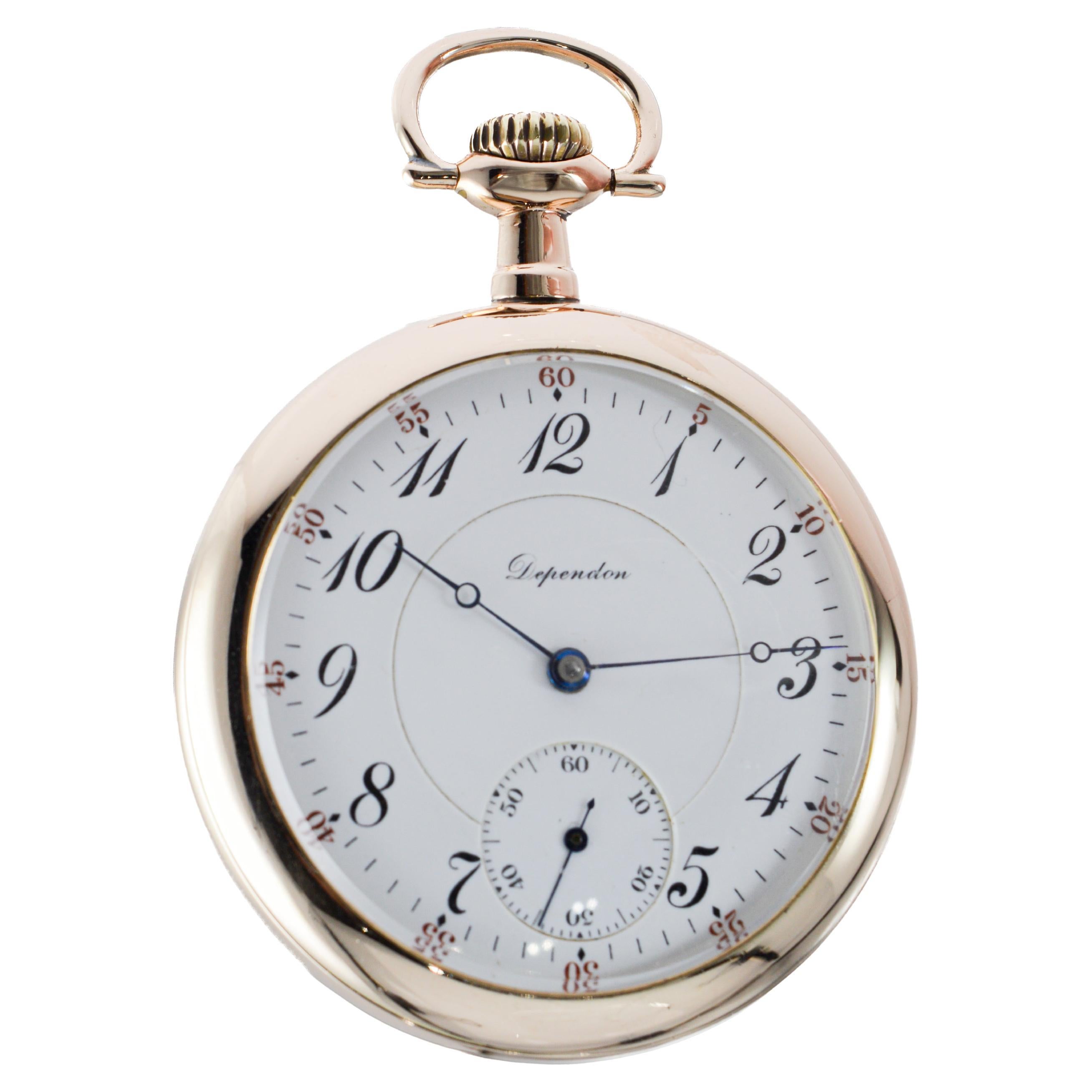 Hamilton Open Faced Pocket Watch for the Chicago house of J.V. Falwell from 1923 2