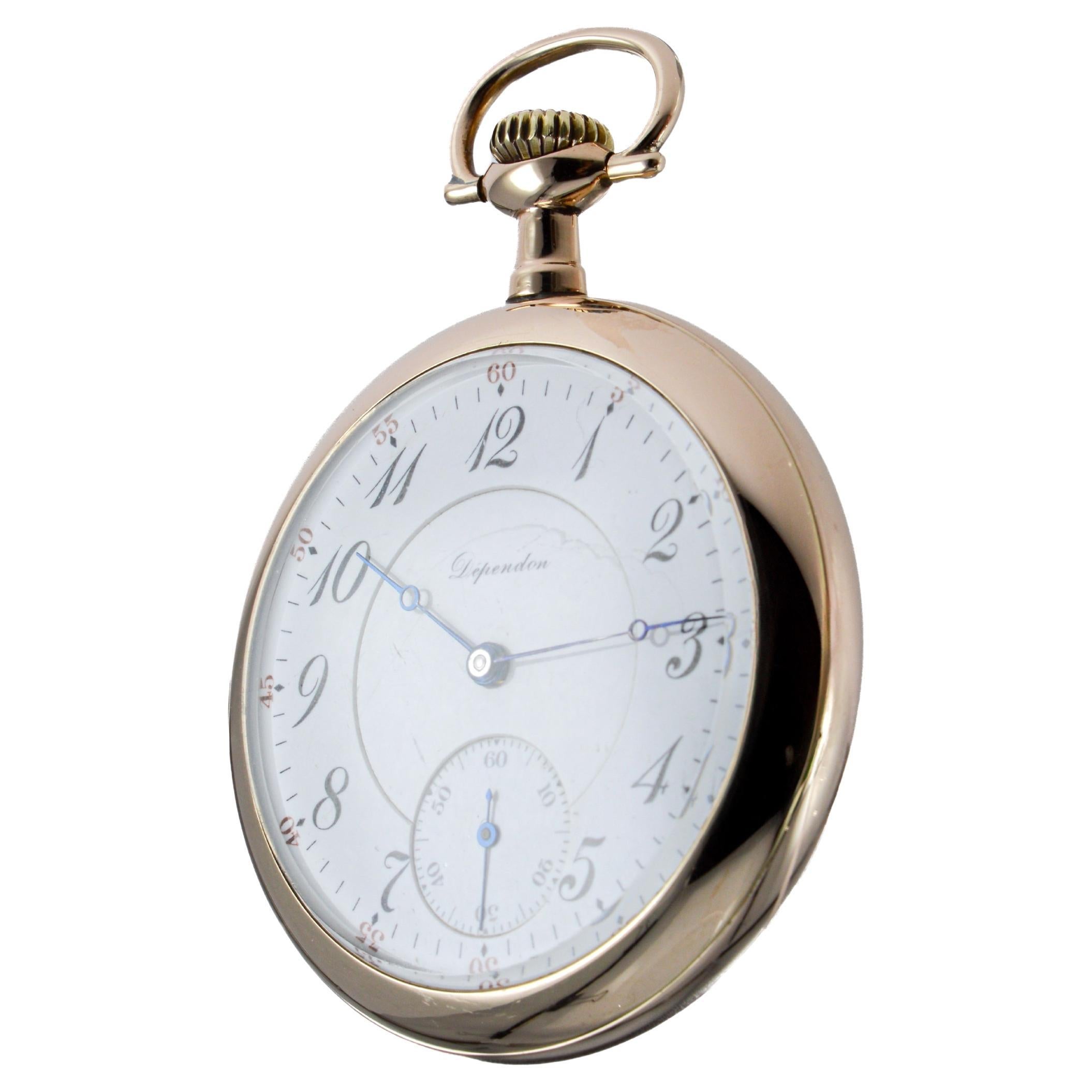 Hamilton Open Faced Pocket Watch for the Chicago house of J.V. Falwell from 1923 3