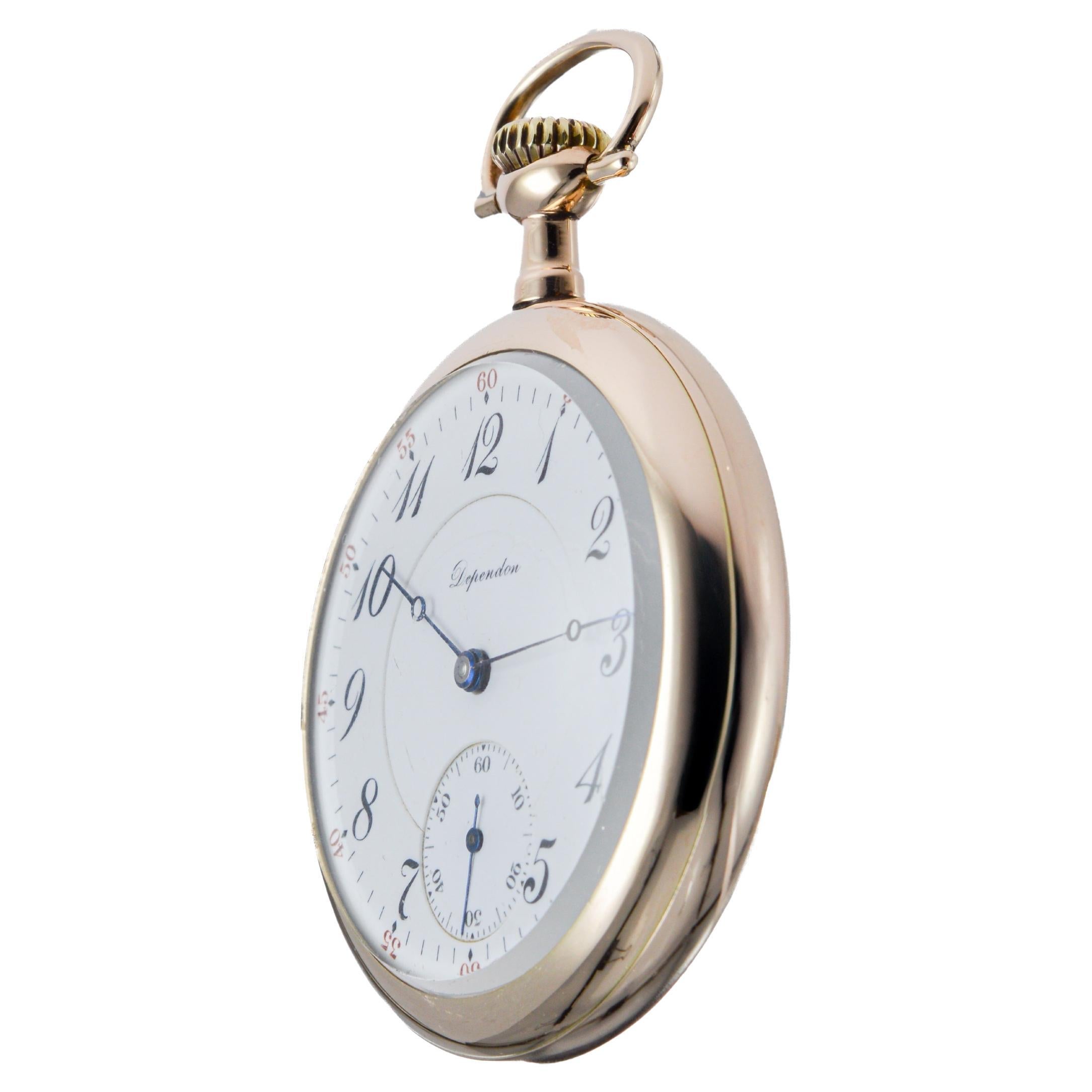 Hamilton Open Faced Pocket Watch for the Chicago house of J.V. Falwell from 1923 4
