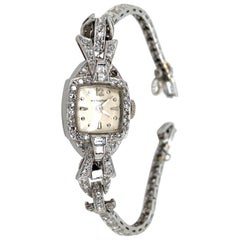 Hamilton Platinum Diamond Watch