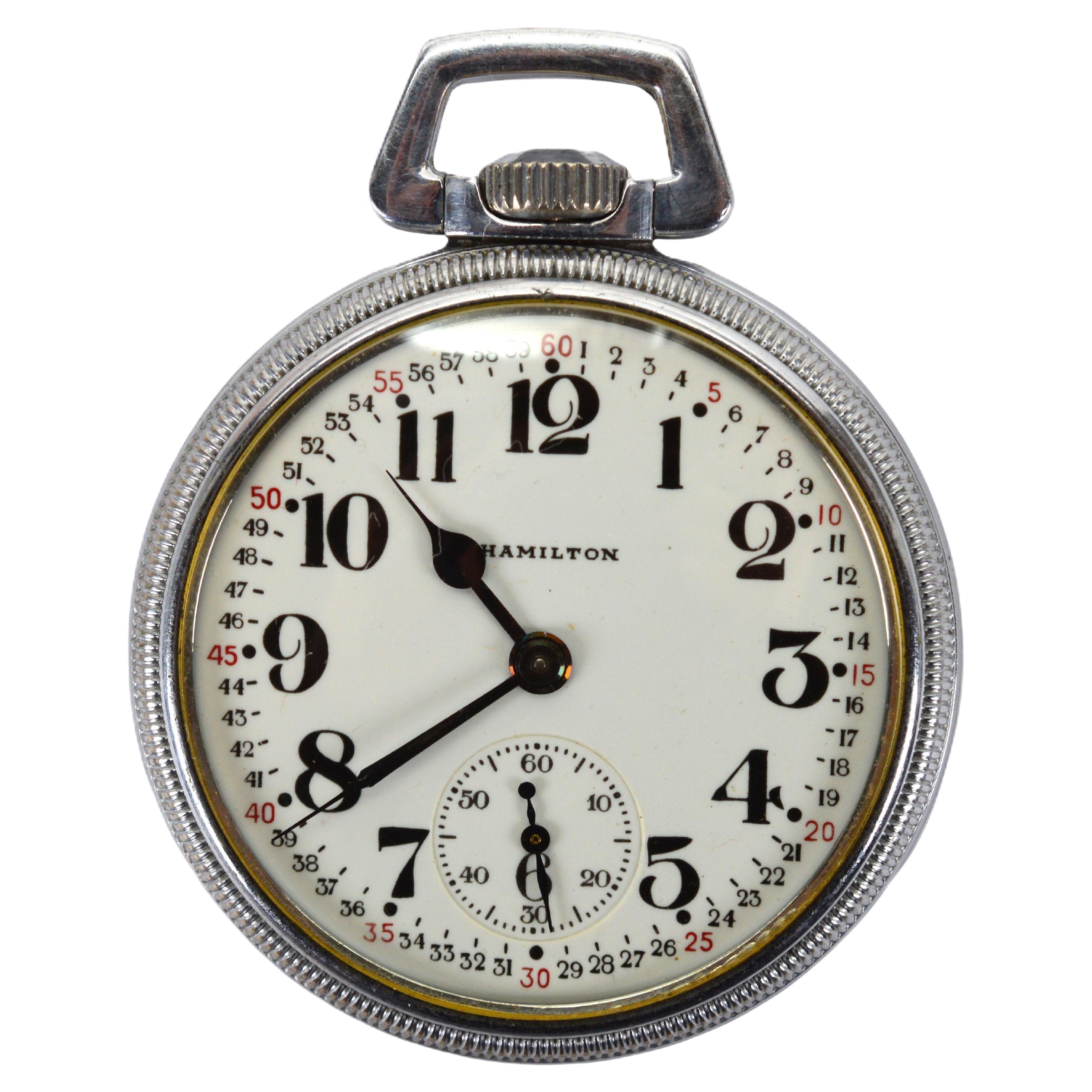 Hamilton Railroad Grade U.S. Ordinance Pocket Watch w Original Packaging