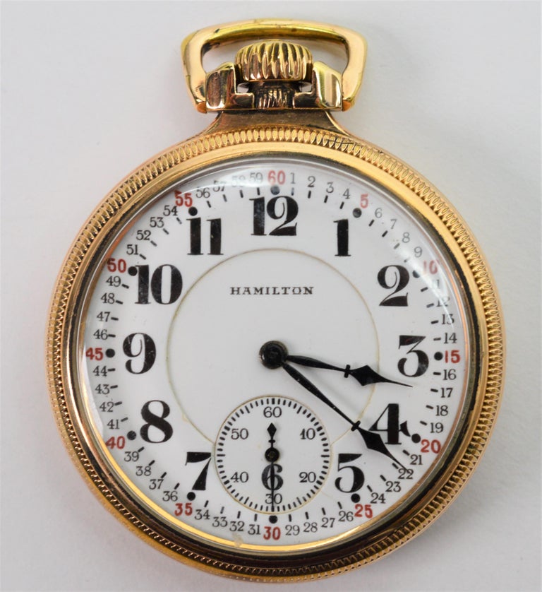 Hamilton railroad pocket watches for sale clearance