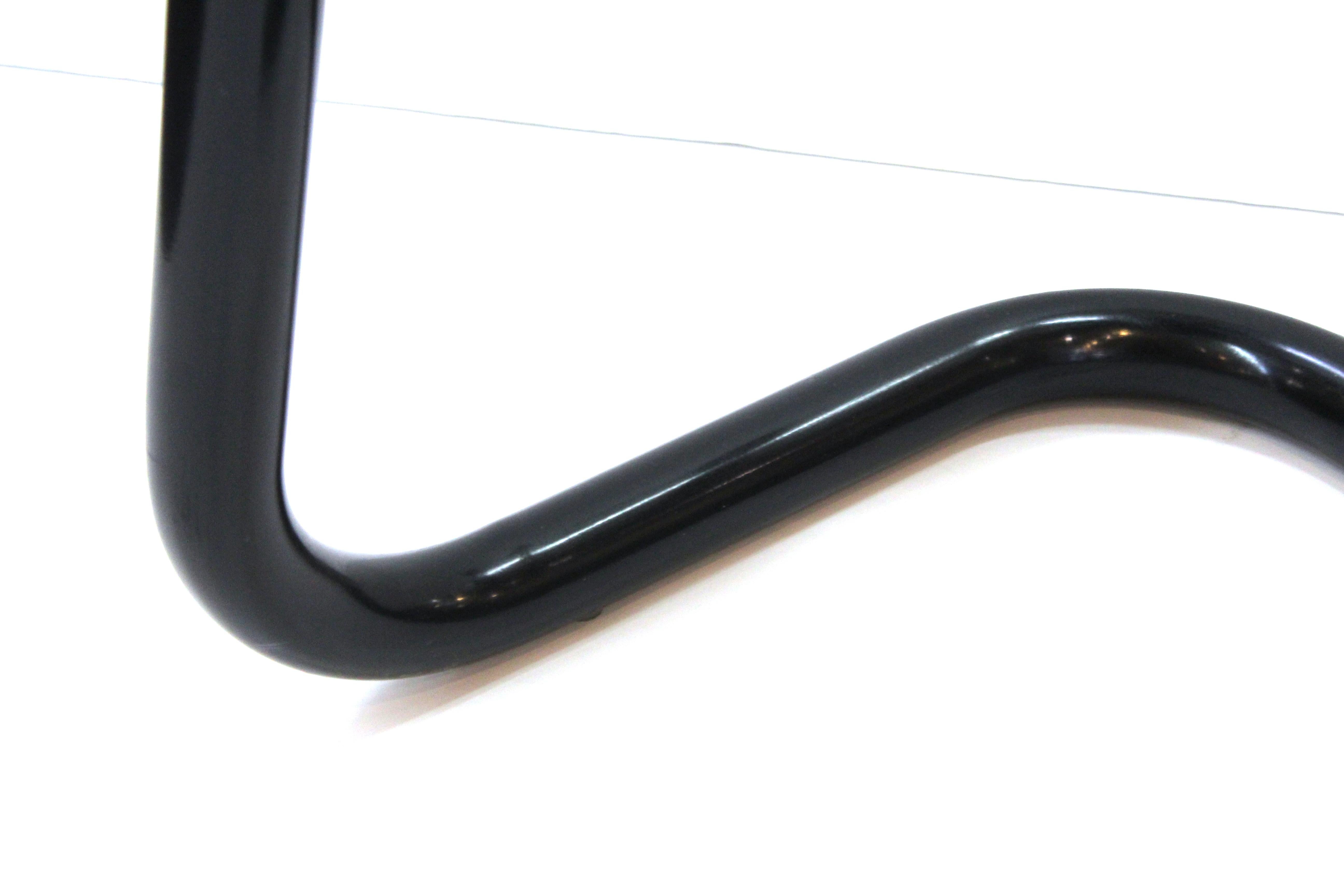 Chrome Hamilton & Salmon for Kinetics Modern 'K700' Black Bar Stools