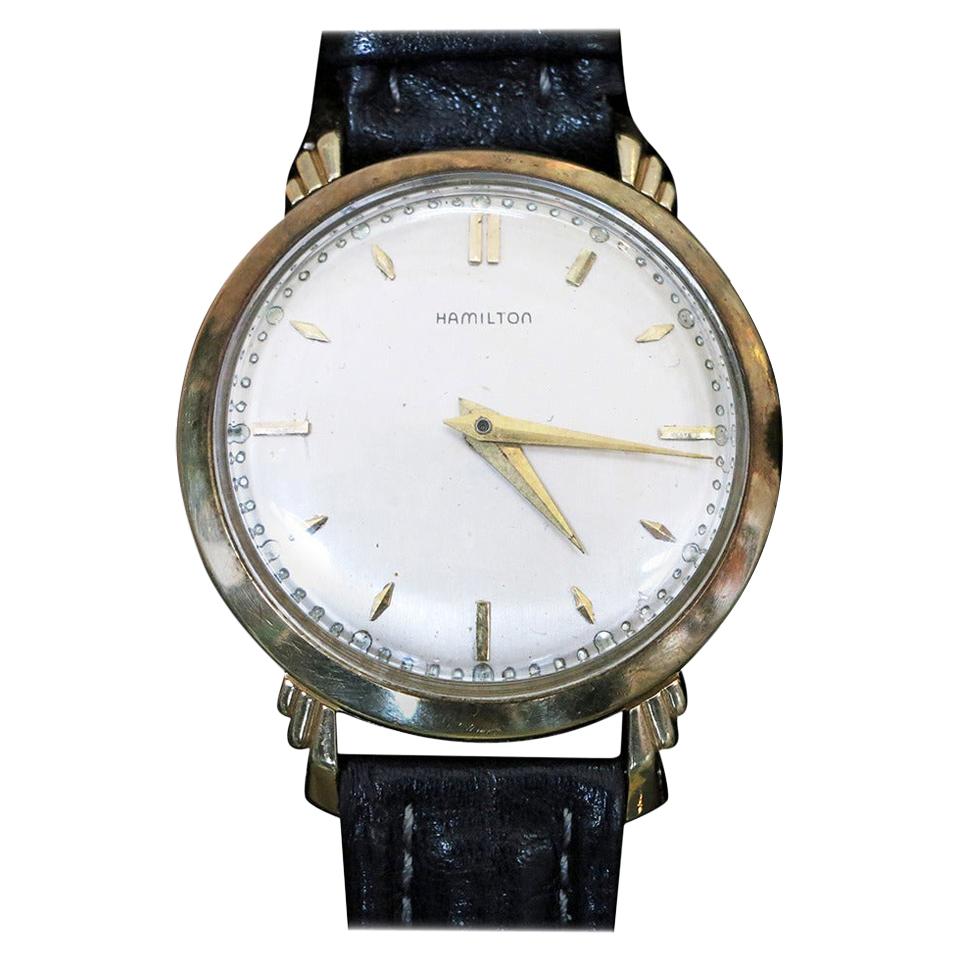 Hamilton "Sedgman" 14-Karat Gold Wristwatch
