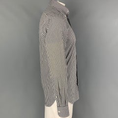 Hamilton Size L Black White Gingham Long Sleeve Shirt