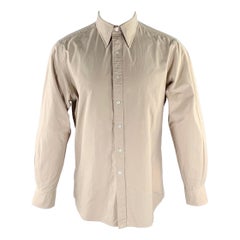 HAMILTON Size M Khaki Long Sleeve Long Sleeve Shirt