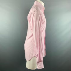 HAMILTON Size M Pink White Stripe Long Sleeve Shirt
