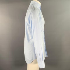 HAMILTON Size S Blue Light Blue Cotton Spread Collar Long Sleeve Shirt