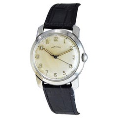 Hamilton Stainless Steel Art Deco Style Wristwatch, circa 1950s High Grade