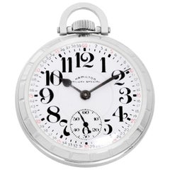 Hamilton Stainless Steel Railway Special Pocket Watch