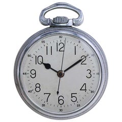 Hamilton Steel Military Timer Open Faced Pocket Watch, circa 1940s