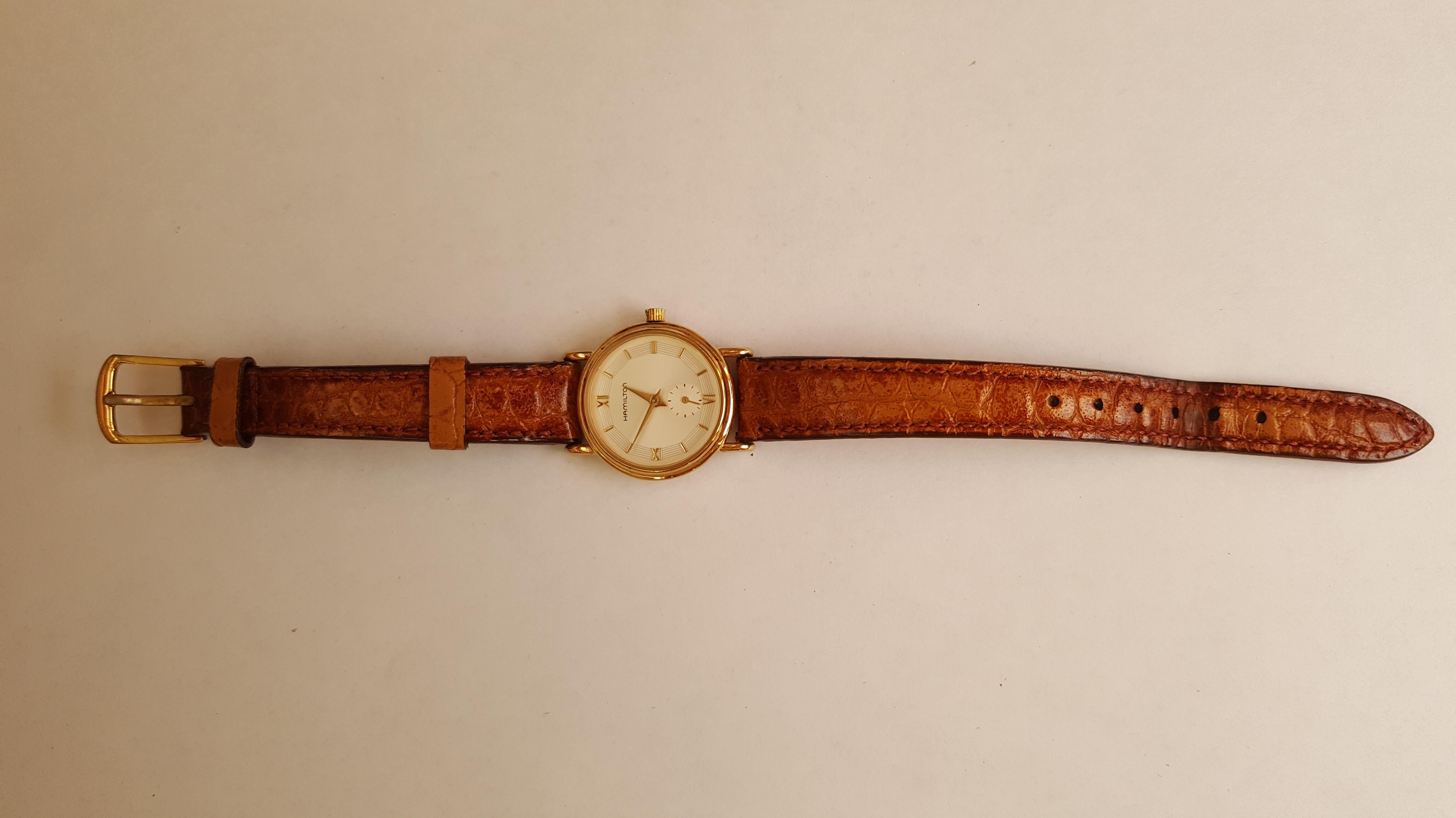  Hamilton Montre pour femmes édition déposée de fabrication suisse modèle 6208 Unisexe 