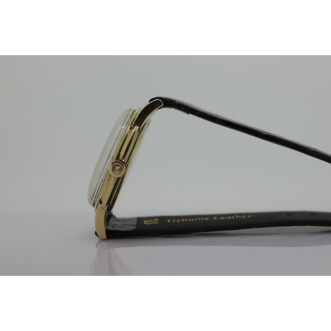 HAMILTON THIN o MATIC Watch. 14k Yellow Gold Round Hamilton wristwatch. Hamilton For Sale 1
