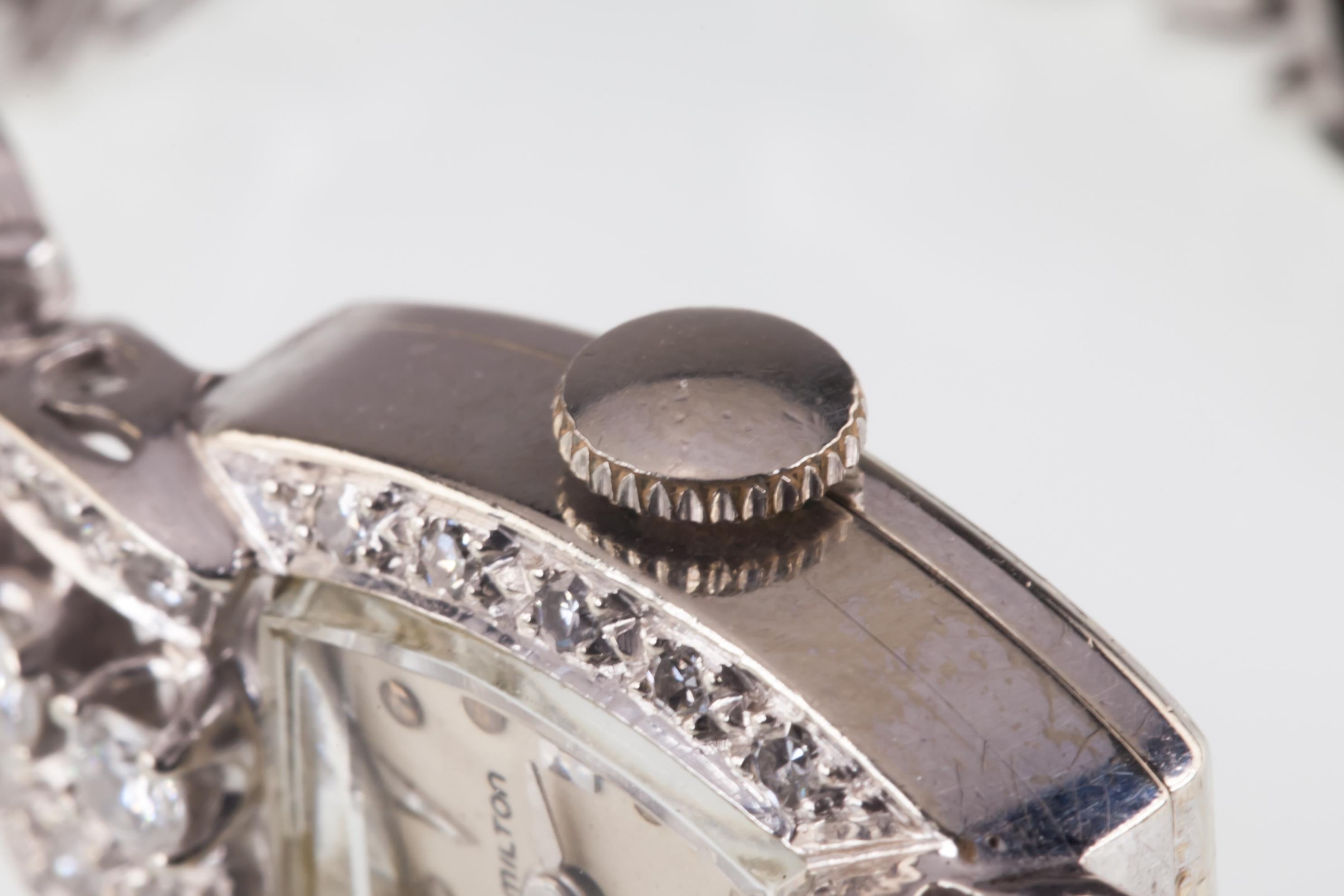 hamilton vintage diamond watch