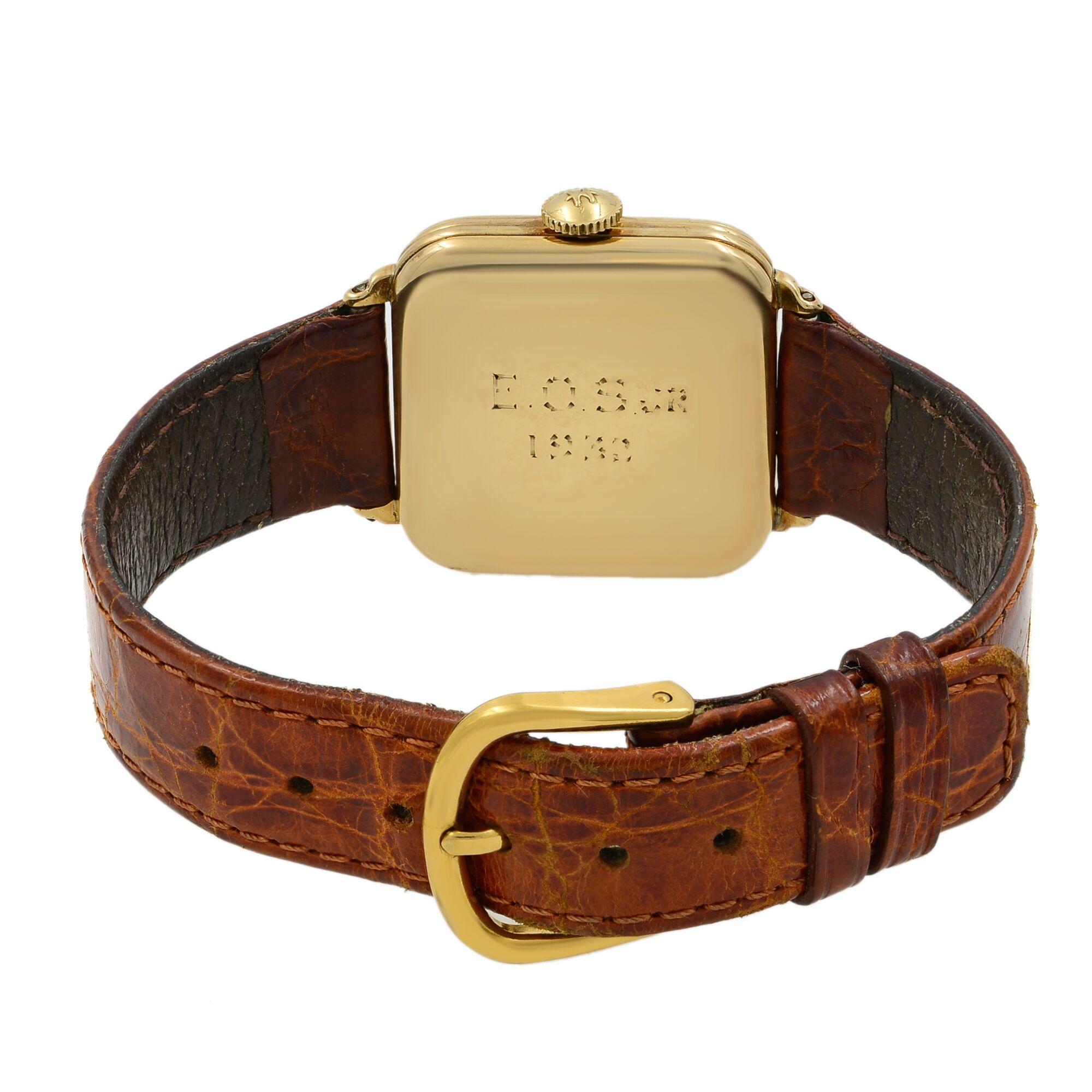 Hamilton Vintage 14 Karat Yellow Gold Winder Unisex Watch at 1stDibs