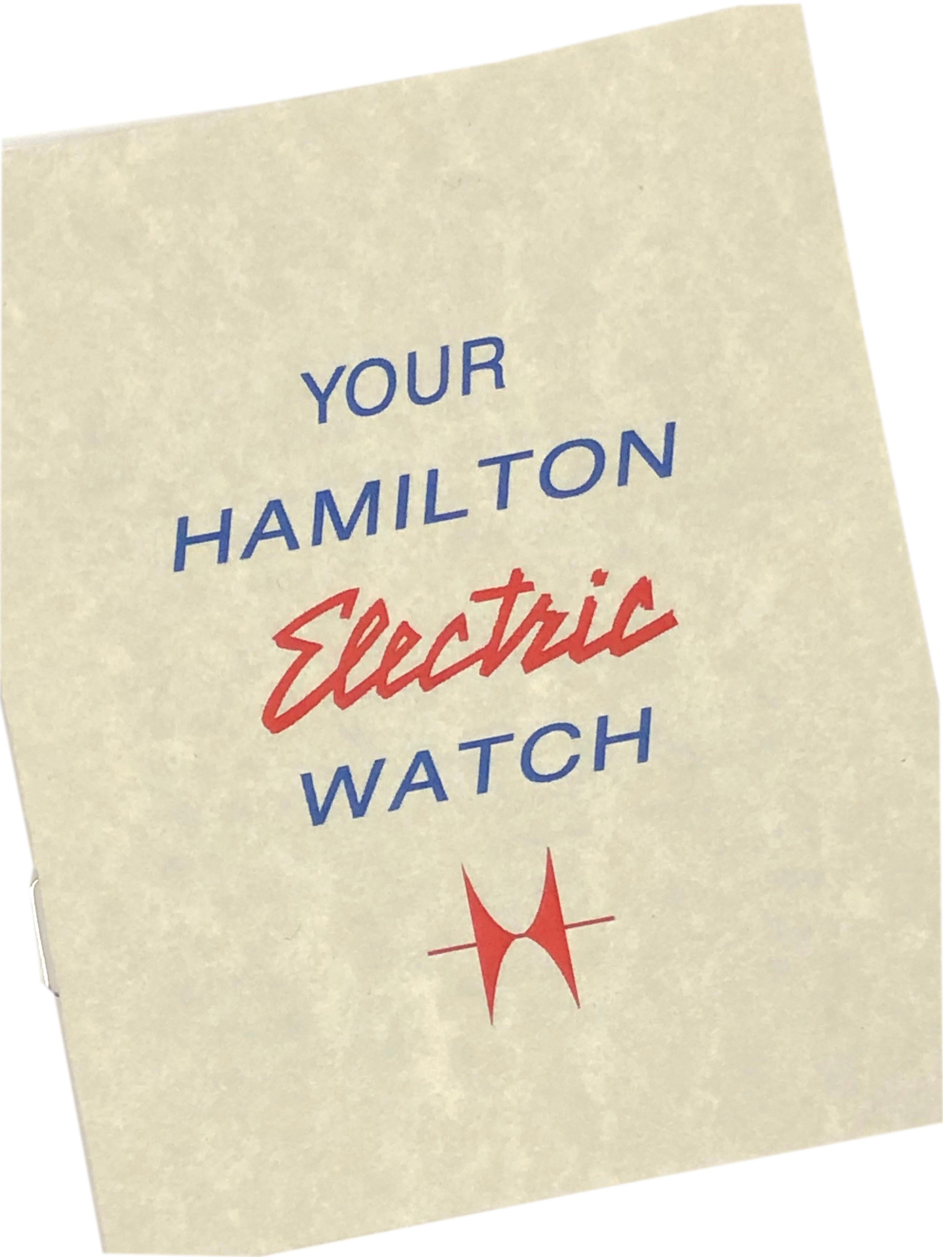Women's or Men's Hamilton Vintage Pacer Electric Wrist Watch For Sale