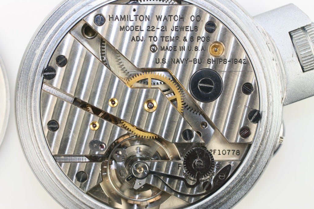 Men's Hamilton Watch Co. Marine Chronometer Deck Watch Model 22