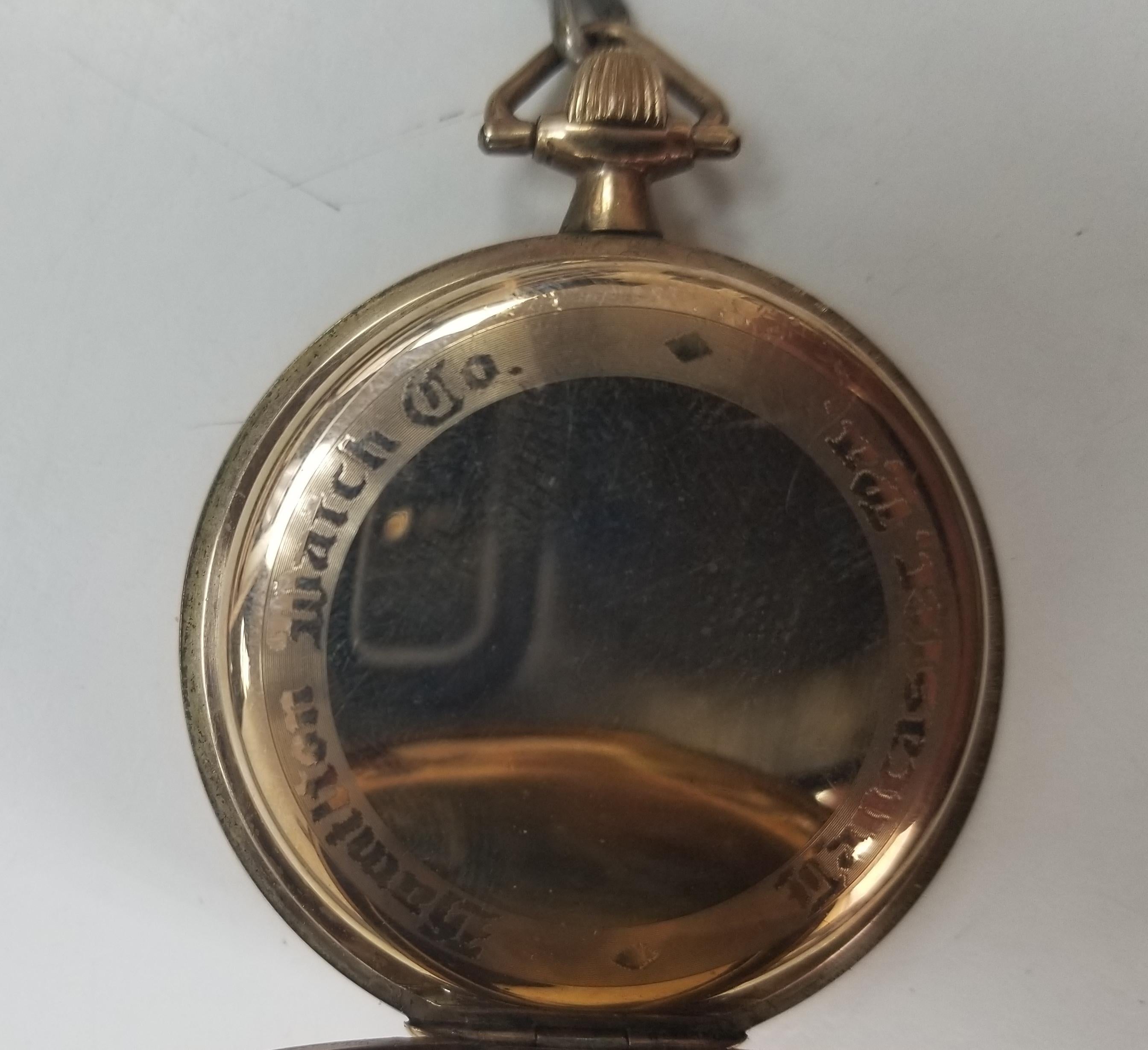 Edwardian Hamilton Watch Company of Lancaster, PA, circa 1915 For Sale