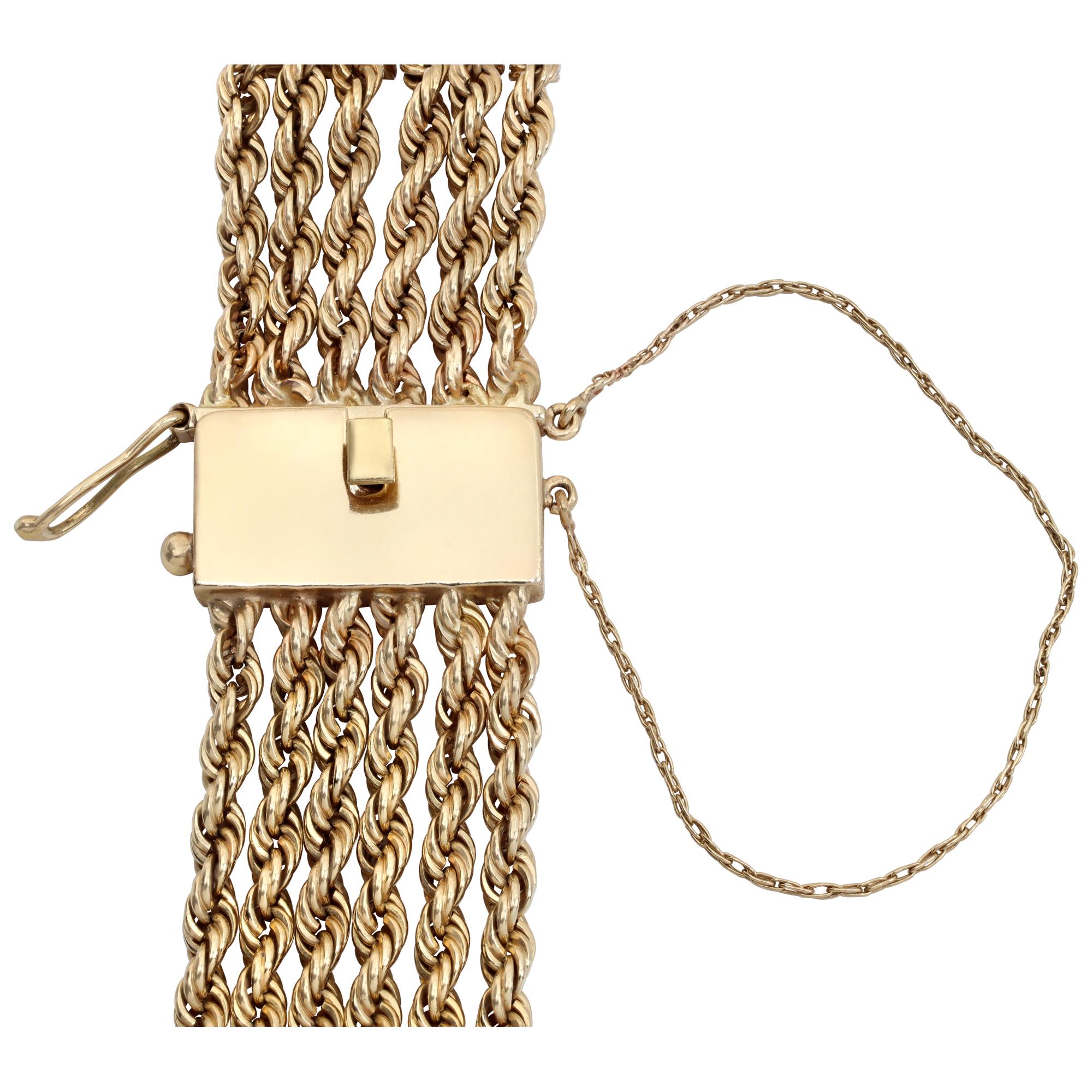 Hamilton watch on six strands chain style bracelet For Sale 1