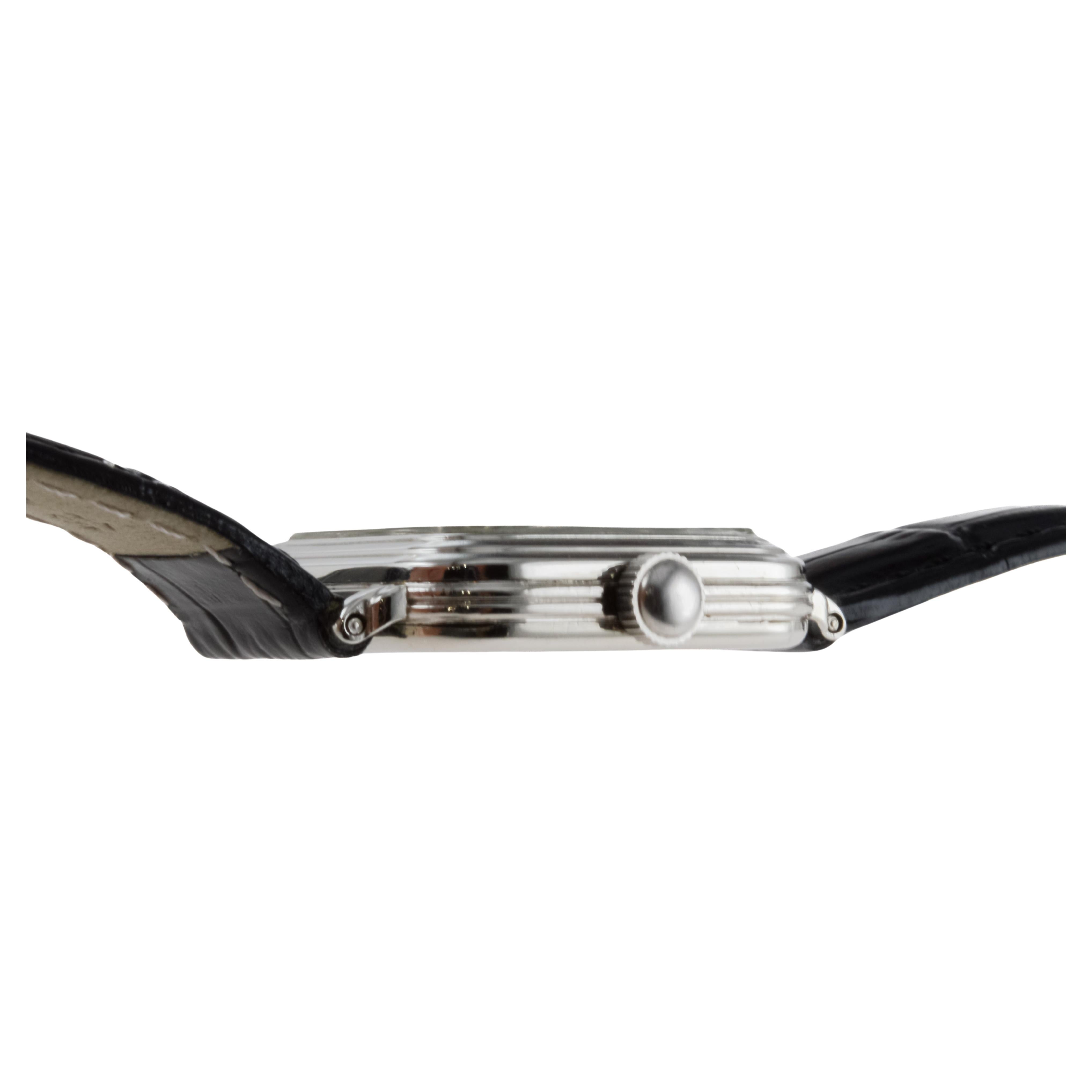 Hamilton White Gold Filled Art Deco Watch With 