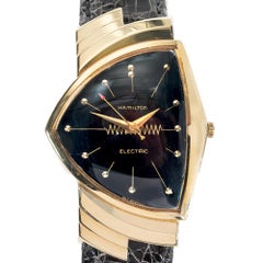 Reloj de pulsera Hamilton Electric Pacer 500 de oro amarillo
