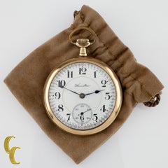 Hamilton Yellow Gold Filled Antique Pocket Watch Gr 992 21 Jewels, 1913
