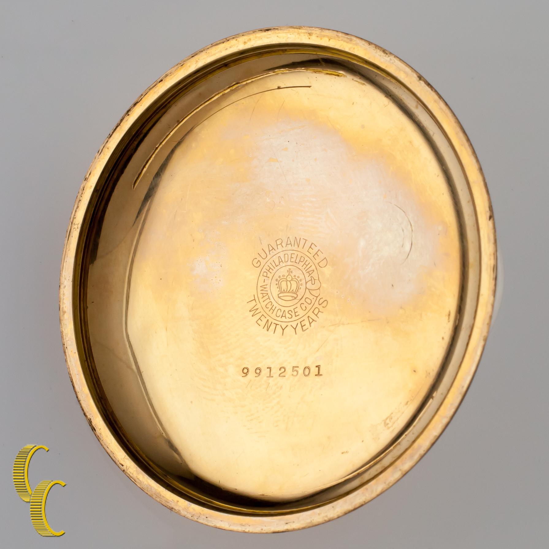Hamilton Gelbgoldgefüllte Antike Taschenuhr Gr 992 21 Jewels:: 1913 1