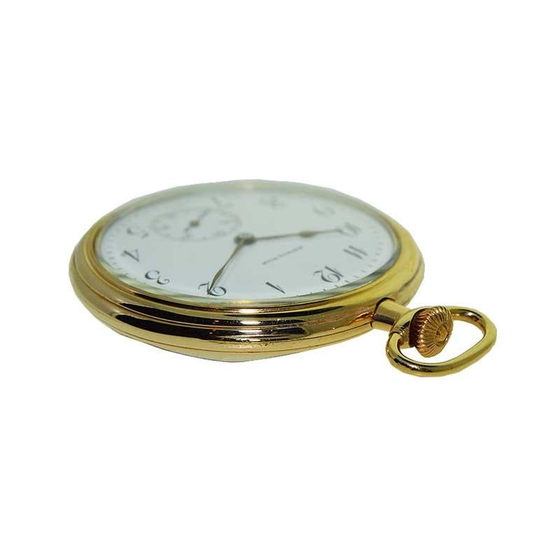 hamilton pocket watch gold