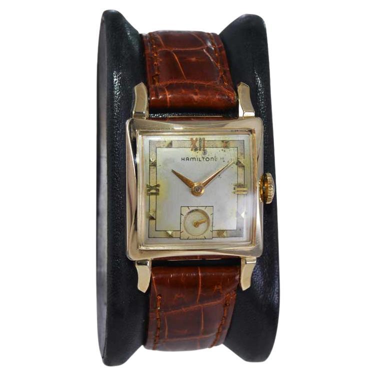 Gold Hamilton Watches - 55 For Sale on 1stDibs | hamilton 14 karat ...