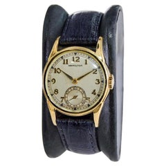 Hamilton Yellow Gold Filled Art Deco Watch from 1940's with Original Dial
