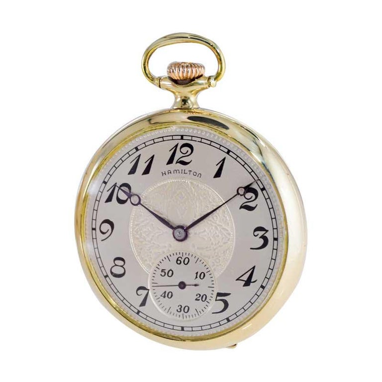 Reloj Hamilton De Bolsillo Ferrocarrilero Reloj Bolsillo Antiguo