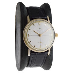 Hamilton Yellow Gold Filled Round Dress Watch with Original Dial 1950's